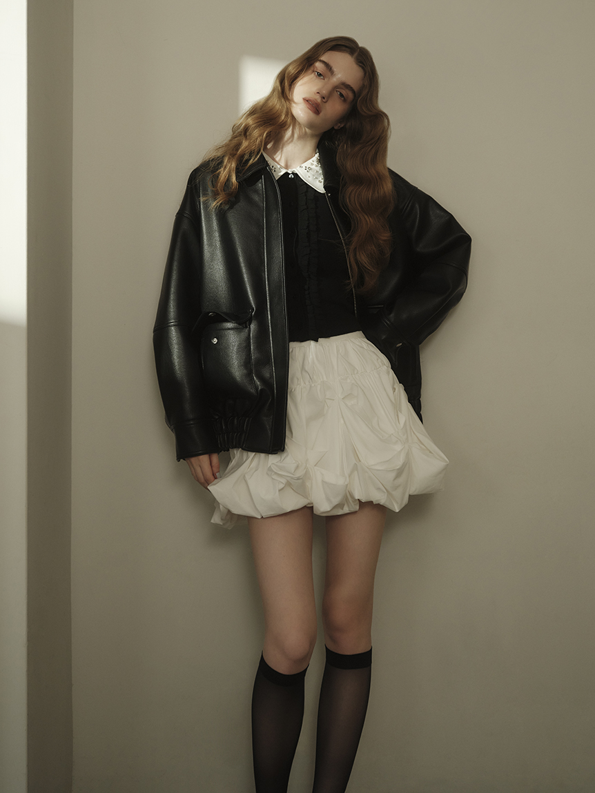 マルチファブリックボアカラーブルゾン(ブルゾン)｜アウター｜SNIDEL