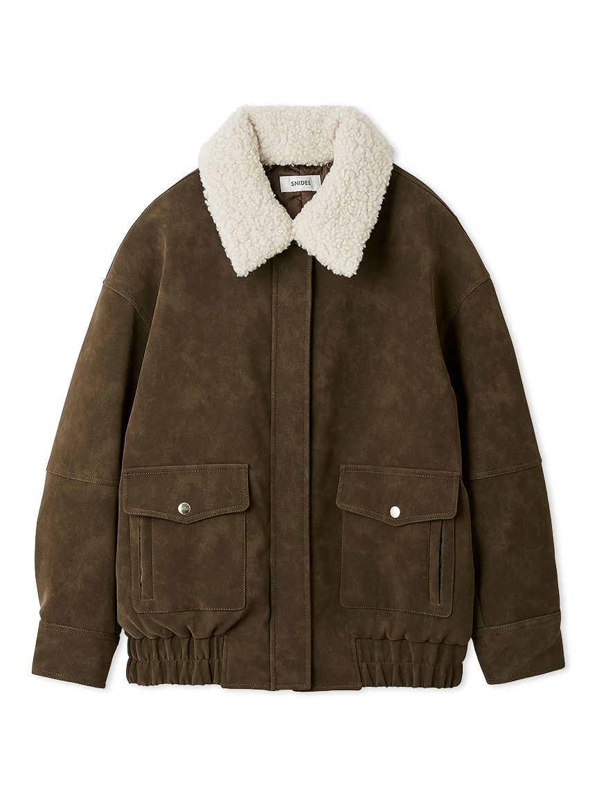 マルチファブリックボアカラーブルゾン(ブルゾン)｜アウター｜SNIDEL