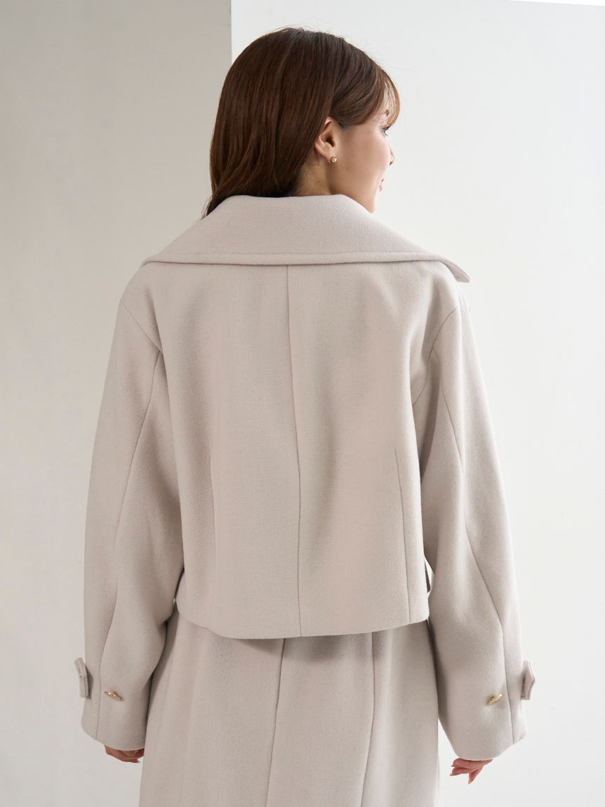 ビッグカラーショートコート(ピーコート)｜アウター｜SNIDEL