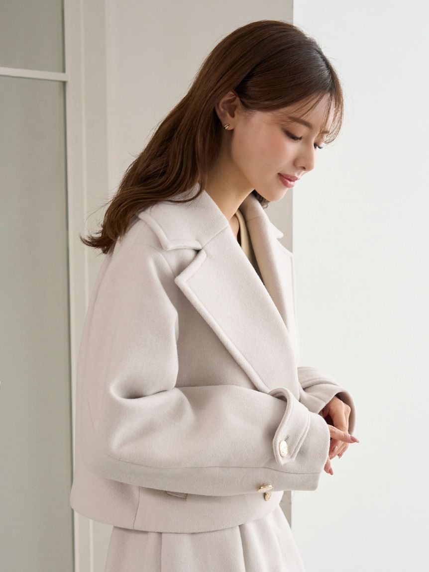 ビッグカラーショートコート(ピーコート)｜アウター｜SNIDEL