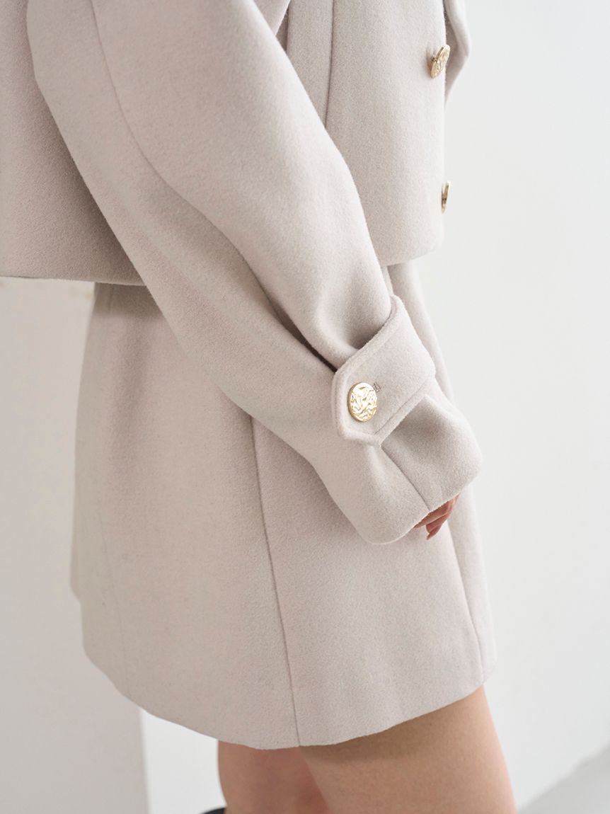 ビッグカラーショートコート(ピーコート)｜アウター｜SNIDEL