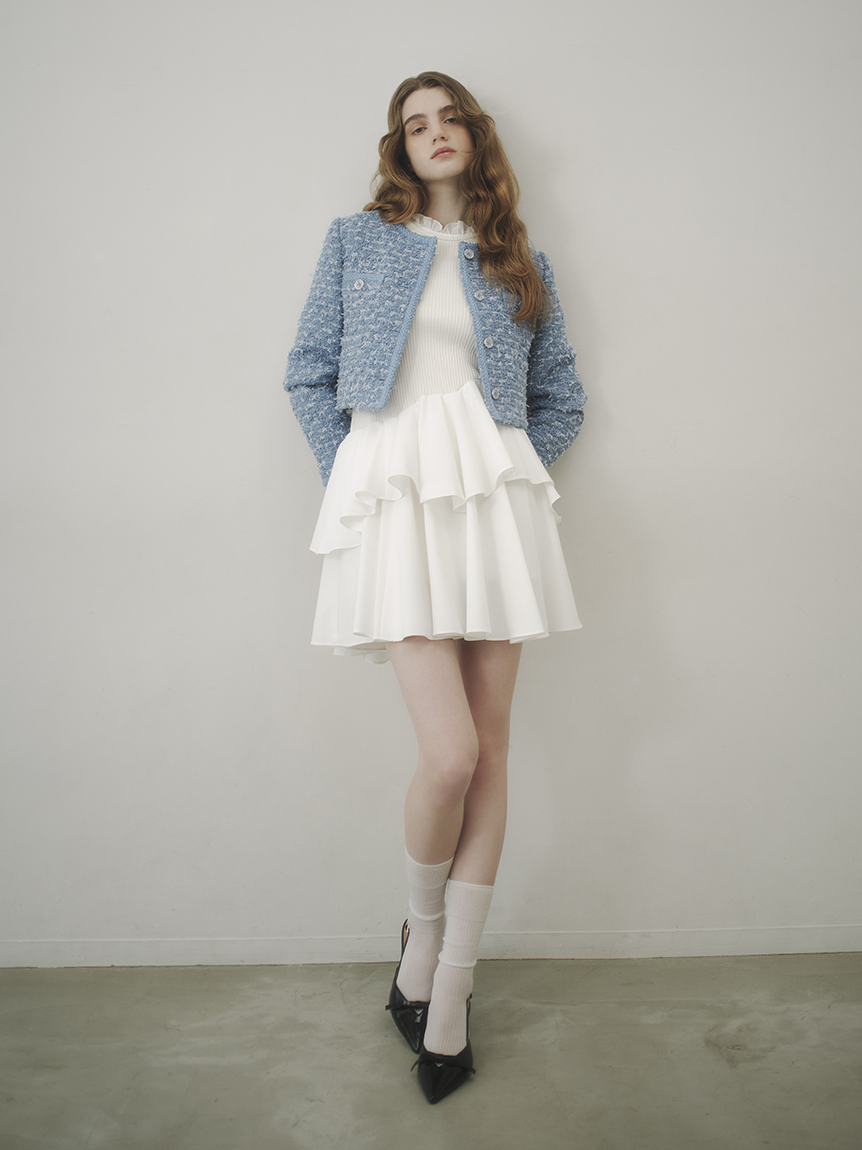 ツイードジャケット(ノーカラージャケット)｜アウター｜SNIDEL