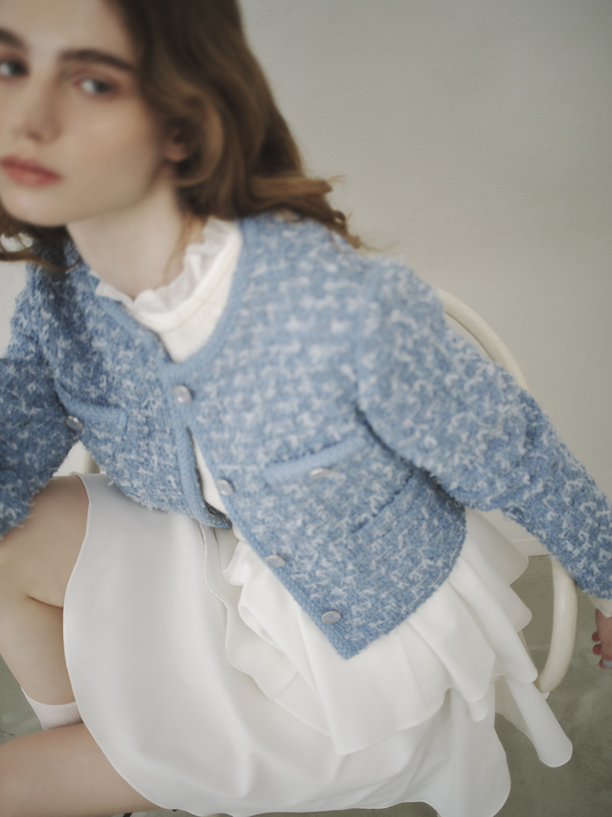 ツイードジャケット(ノーカラージャケット)｜アウター｜SNIDEL