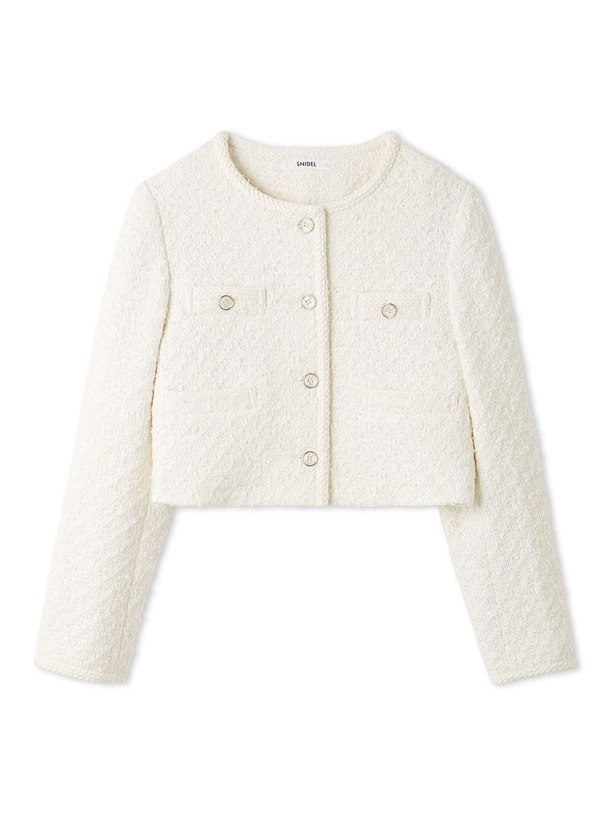 ツイードジャケット(ノーカラージャケット)｜アウター｜SNIDEL