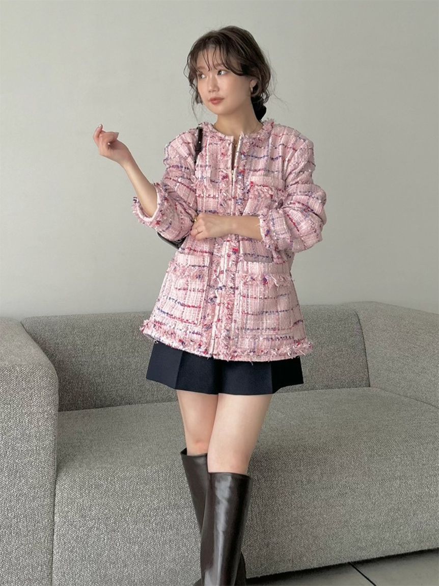 ロングツイードジャケット(ジャケット)｜アウター｜SNIDEL(スナイデル