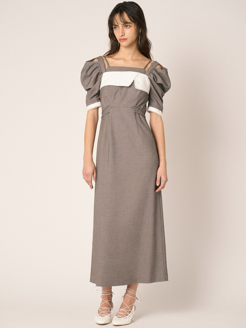 SNIDEL バイカラーバリエワンピース SNIDEL｜バイカラーバリエワンピース | Rakuten Fashion(楽天