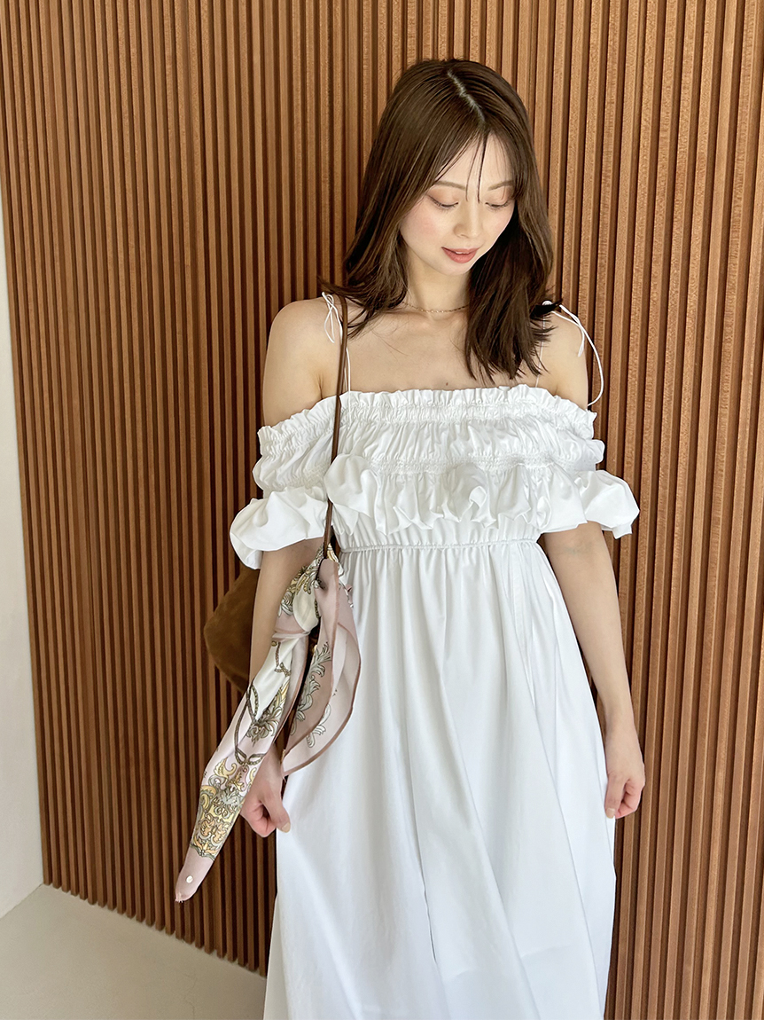 SNIDEL スナイデル サイドタックＩラインキャミワンピース 新品タグ付き✨】SNIDEL/スナイデル サイドタックIラインキャミ