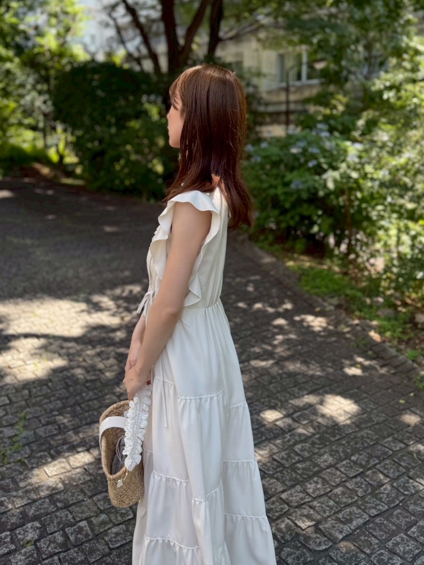 デザインティアードワンピース(マキシ・ロングワンピース