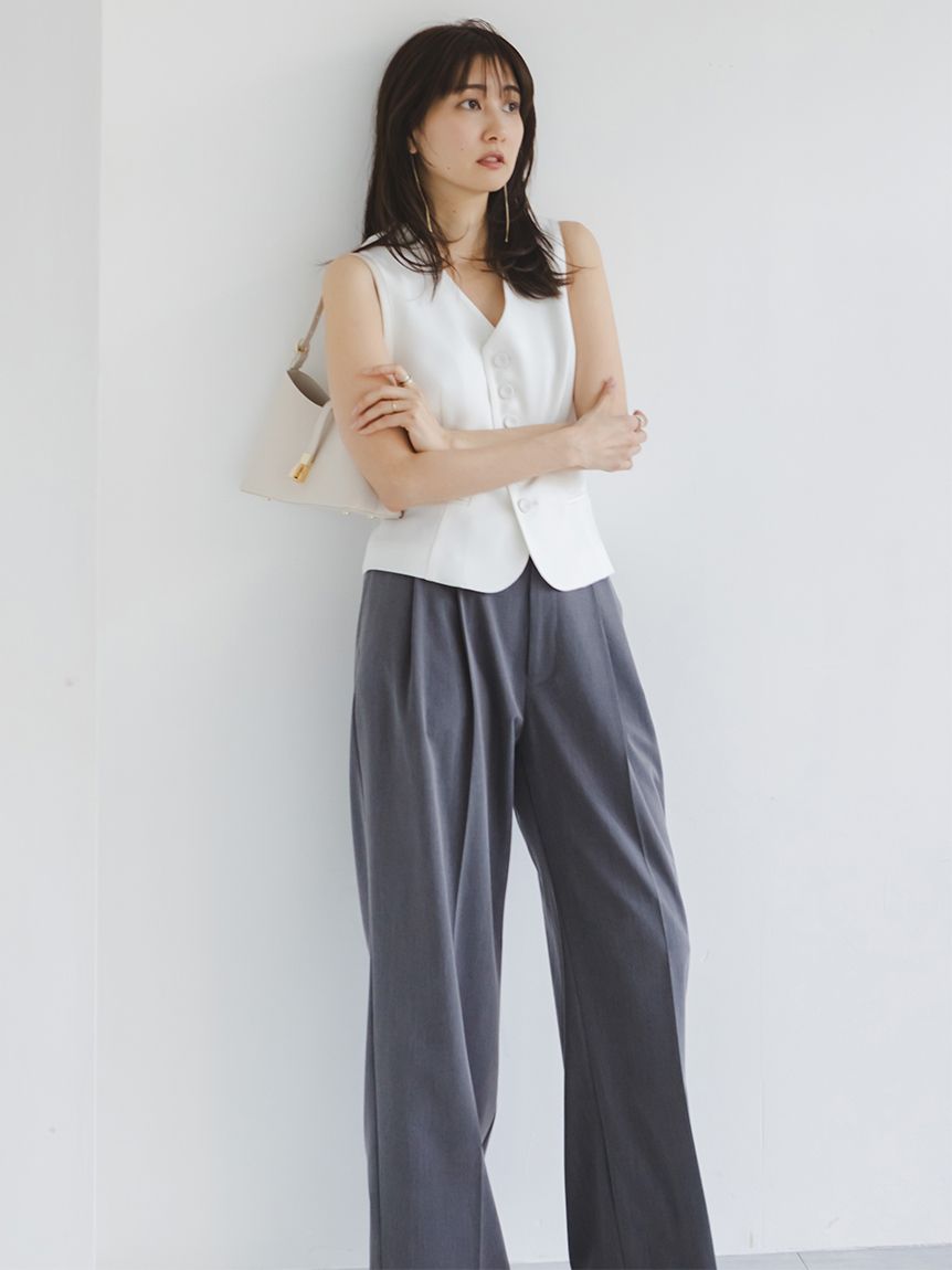 未使用♡SNIDEL♡ジレセットアップ スナイデル ジレ セットアップ SETUP ブラック 新品未使用