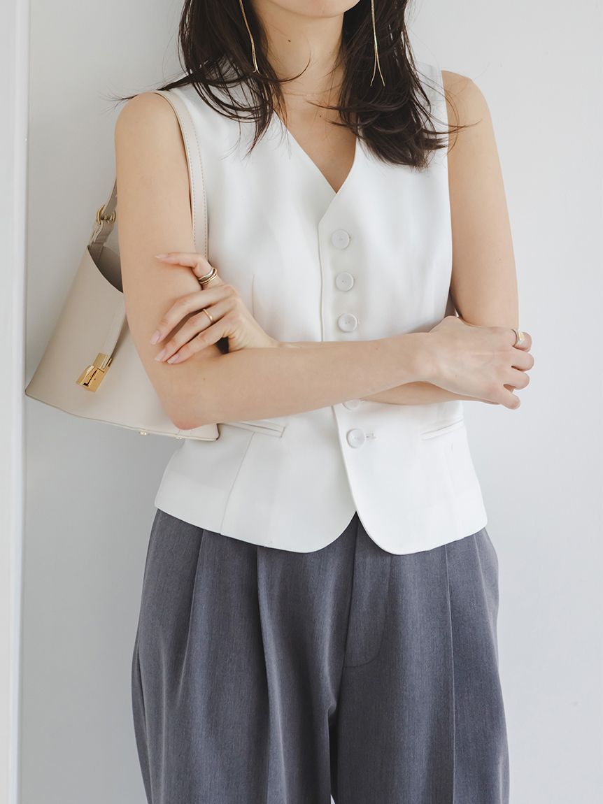 未使用♡SNIDEL♡ジレセットアップ クロシェニットセットアップ（セットアップ）｜SNIDEL