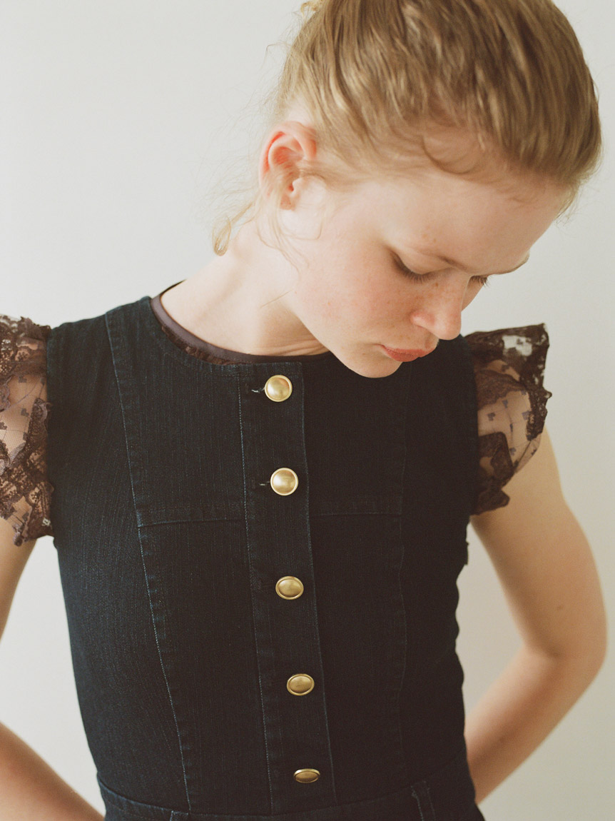 デニムマーメイドワンピース(マキシ・ロングワンピース