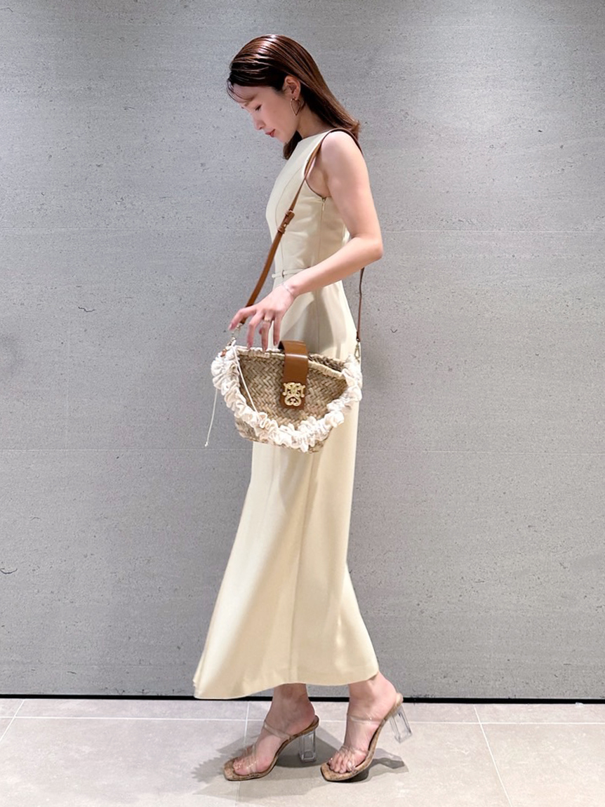 SustainableベルティッドIラインワンピース(マキシ・ロング