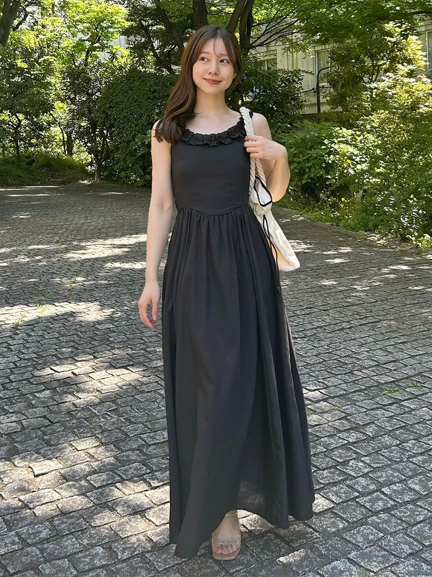 WEB限定】バックデザインワンピース(マキシ・ロングワンピース