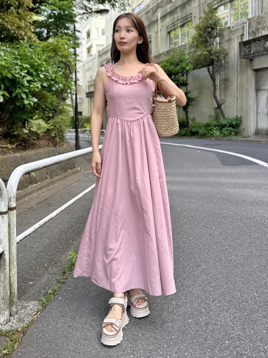 美品【スナイデル】バックデザインレースワンピ　ピンク バックデザインレースワンピースの口コミ一覧 | リアルな口コミ