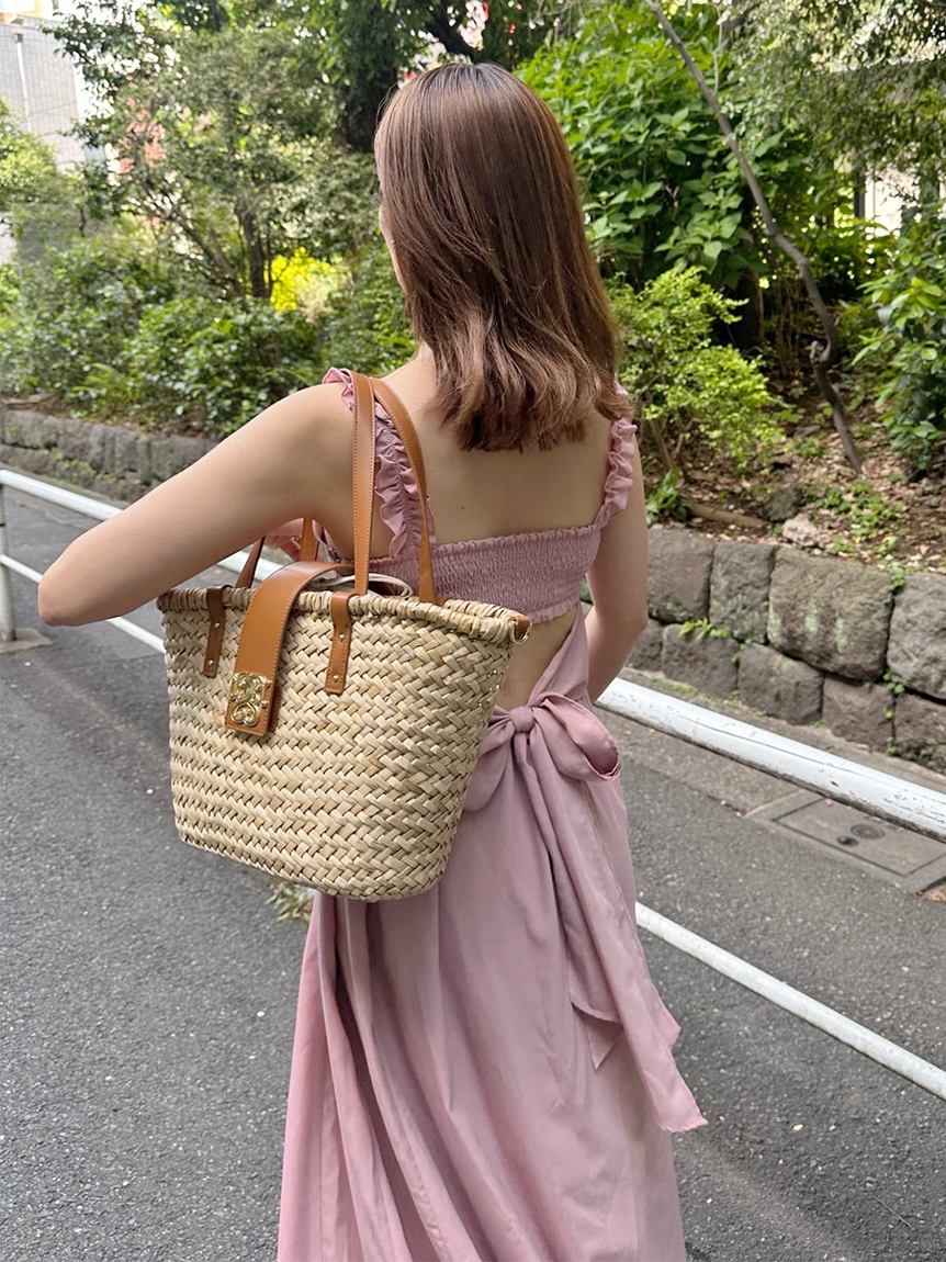 SNIDEL バックデザインワンピース WEB限定】バックデザインワンピース(マキシ・ロングワンピース