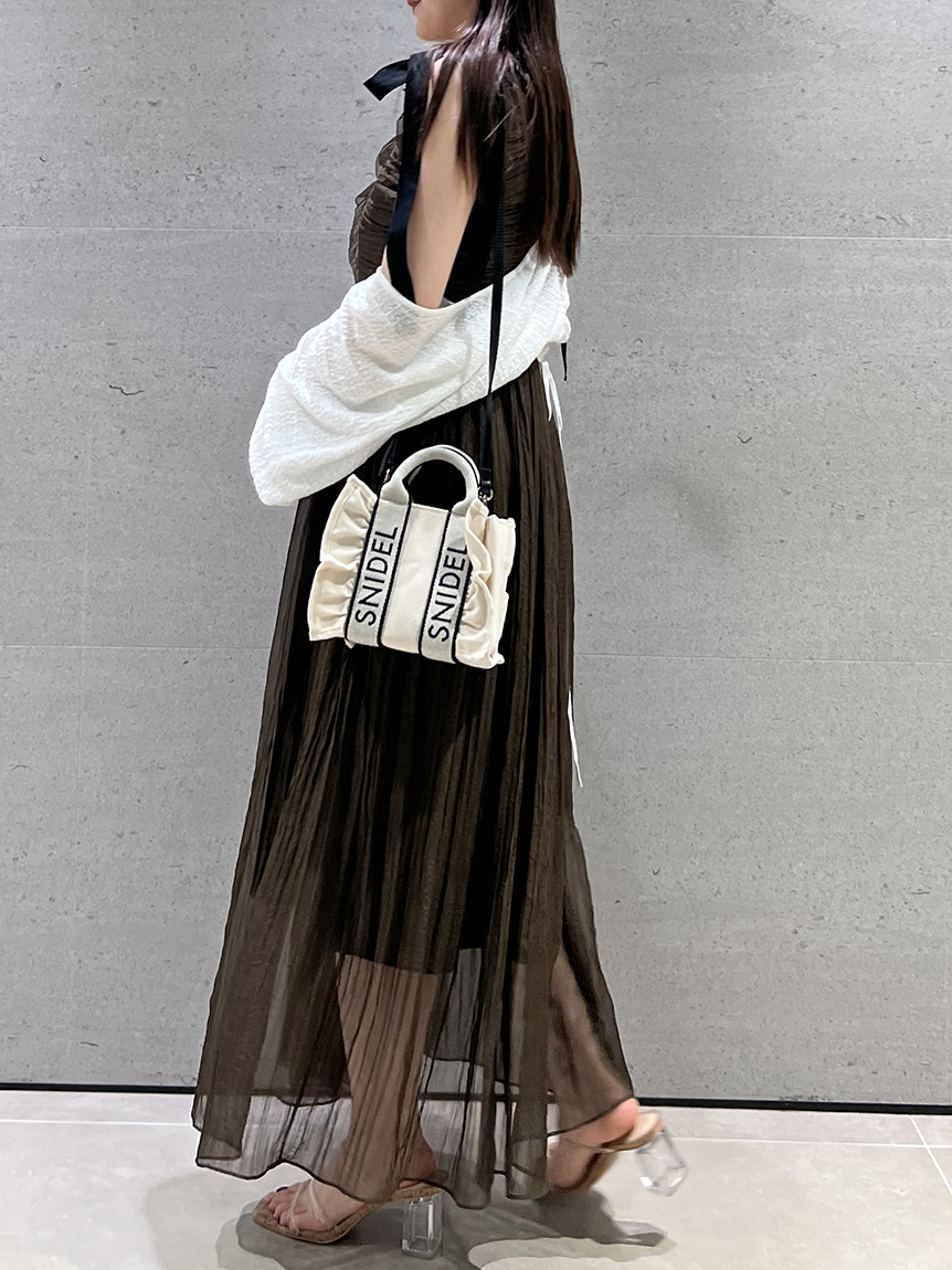 SNIDEL スナイデル シアーシフォンワッシャーワンピース シアーシフォンワッシャーワンピース(マキシ・ロングワンピース