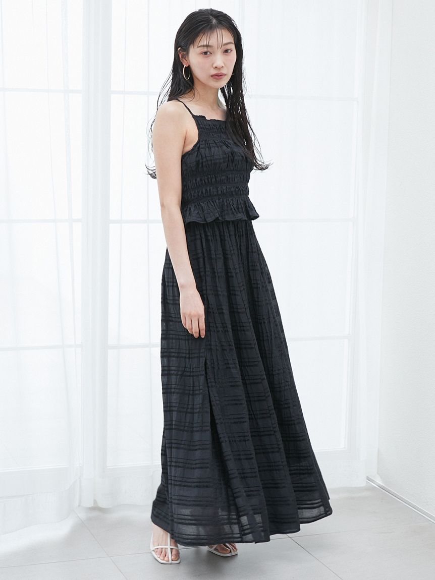 Ameri VINTAGE プリーツドッキングワンピース ドレス