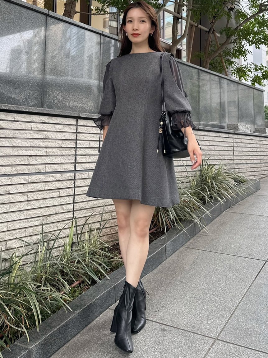 snidel フレアミニワンピース SNIDEL（スナイデル）の「フレアミニワンピース（ワンピース