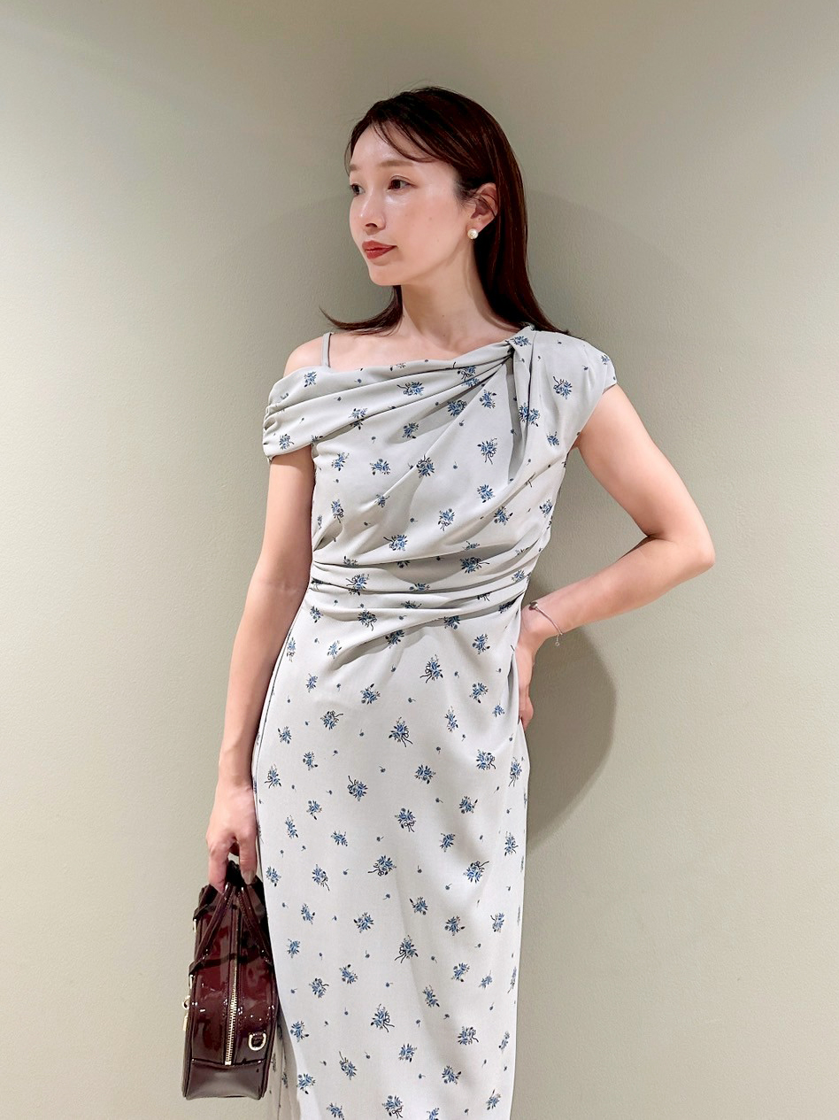 [DINT] D9539 ドレープ ワンピース DINT] D9539 ドレープ ワンピース (ワンピース) 118765025【BUYMA】
