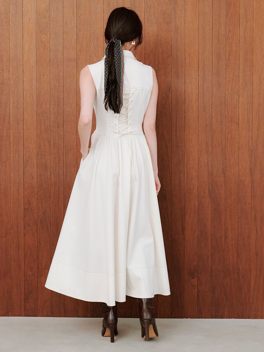 専用)ETVOS +スナイデルセット Sustainableコルセットディテールシャツワンピース(マキシ