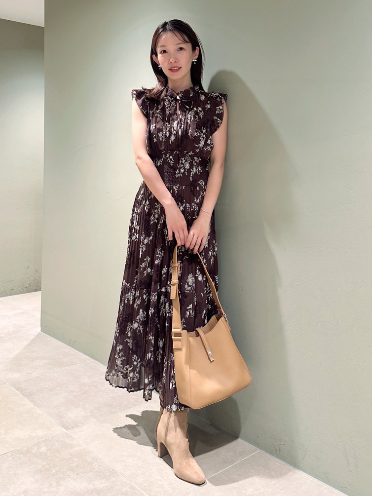 シャーリングロングワンピース シャーリングロングワンピース[品番：MKSW0053972]｜RESEXXY