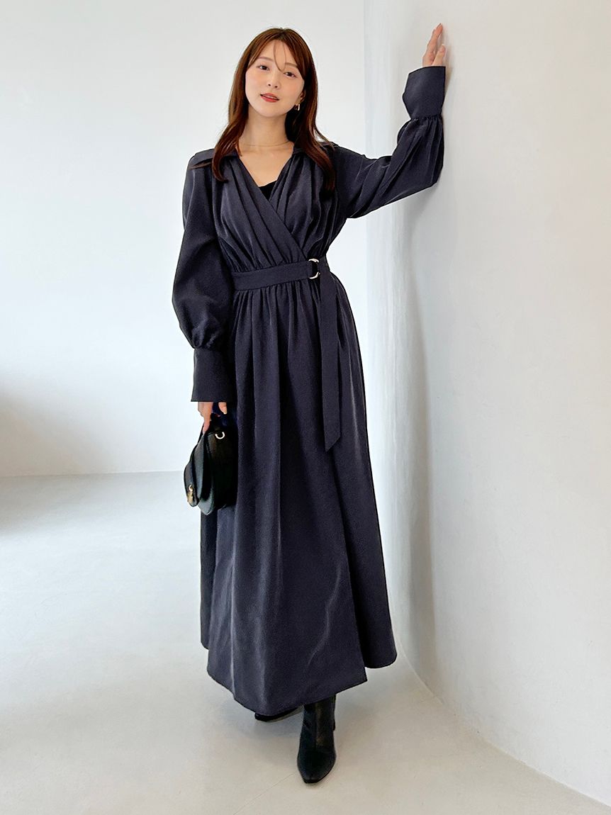 【♡】スナイデルホーム　24ss カシュクールワンピース セール】ニットカシュクールワンピース（ルームワンピース