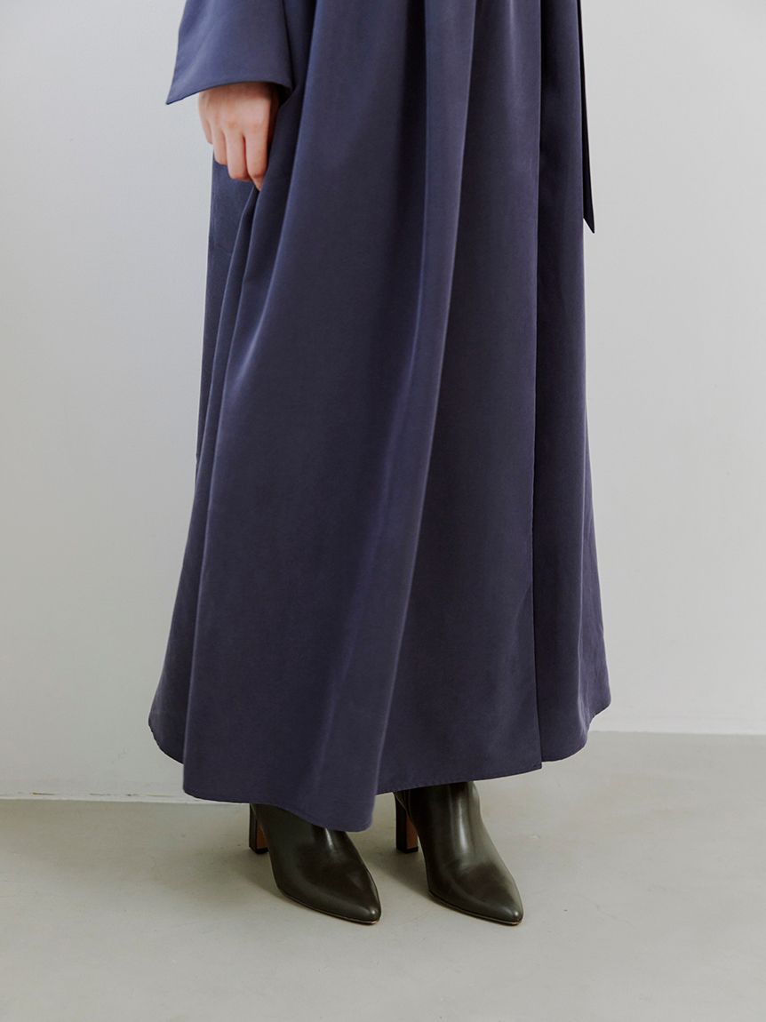 バリエカシュクールシャツワンピース(マキシ・ロングワンピース