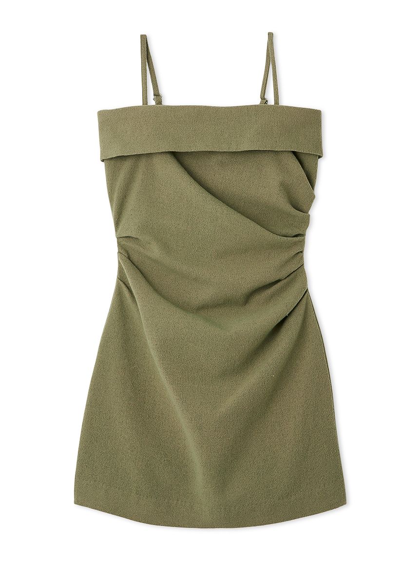 SNIDEL　スナイデル　ウールベアミニワンピース　グレー SNIDEL 新作10%OFF スナイデル ワンピース 25秋冬 ウールベアミニ