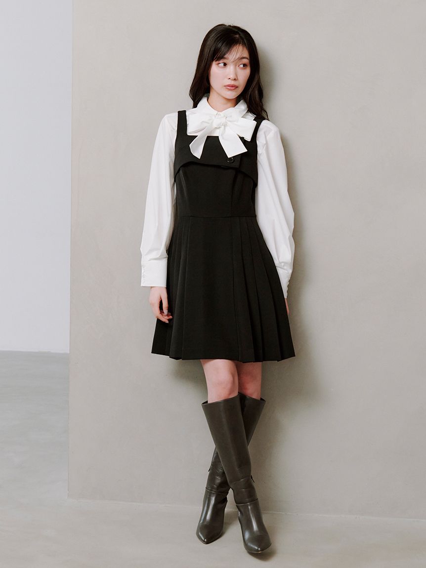 スナイデル　プリーツミニジャンスカ プリーツミニジャンスカ(ミニワンピース)｜ワンピース｜SNIDEL