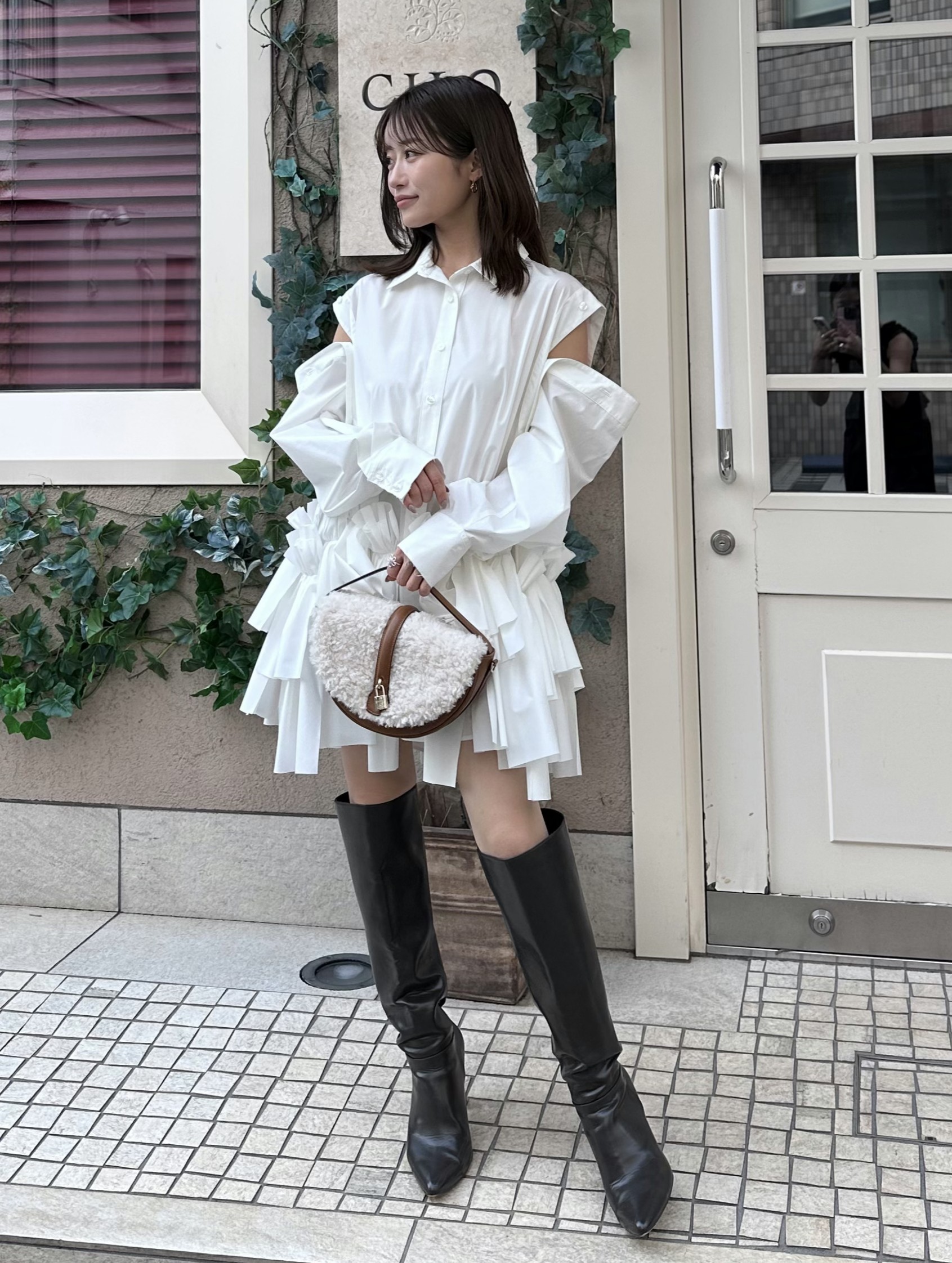 リボンシャツ(マキシ・ロングワンピース)｜ワンピース｜SNIDEL