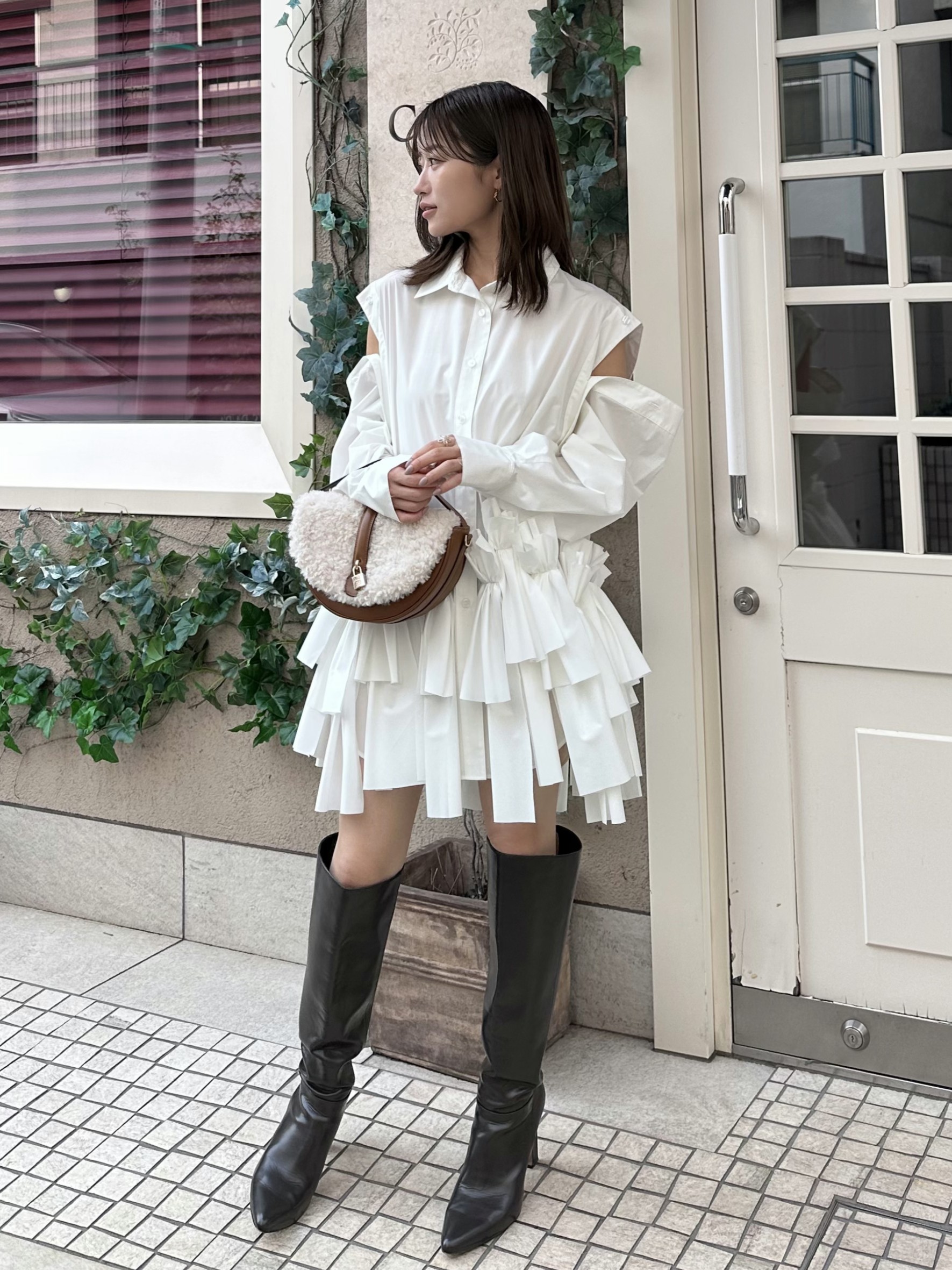 リボンシャツ(マキシ・ロングワンピース)｜ワンピース｜SNIDEL