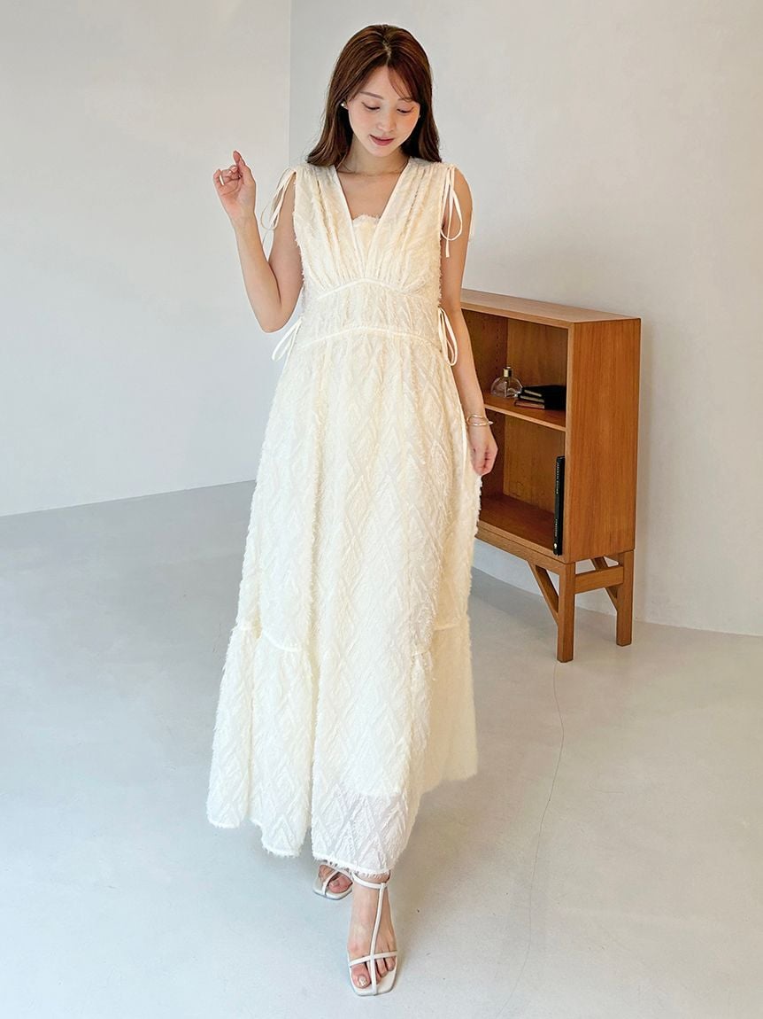 Snidel ジャガードドロストディティールワンピース 00サイズあり】ジャガードドロストディティールワンピース