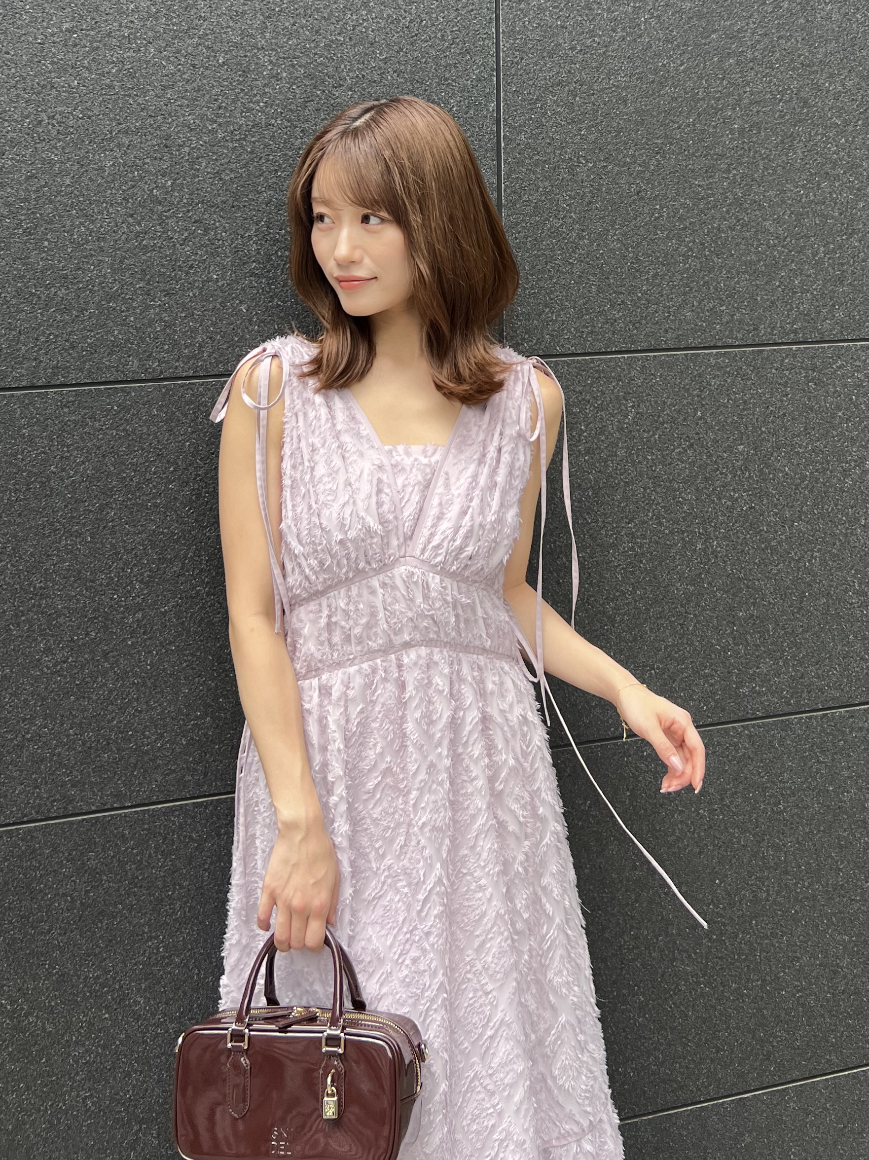 00サイズあり】ジャガードドロストディティールワンピース(マキシ