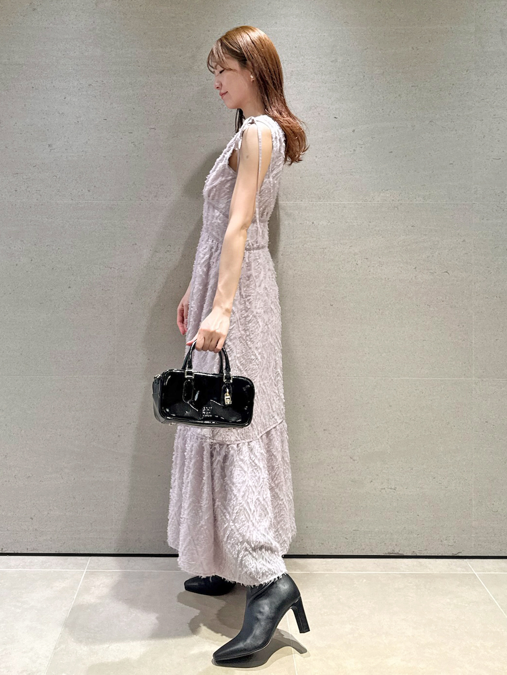 snidel ジャガードドロストディティールワンピース 00サイズあり】ジャガードドロストディティールワンピース(マキシ