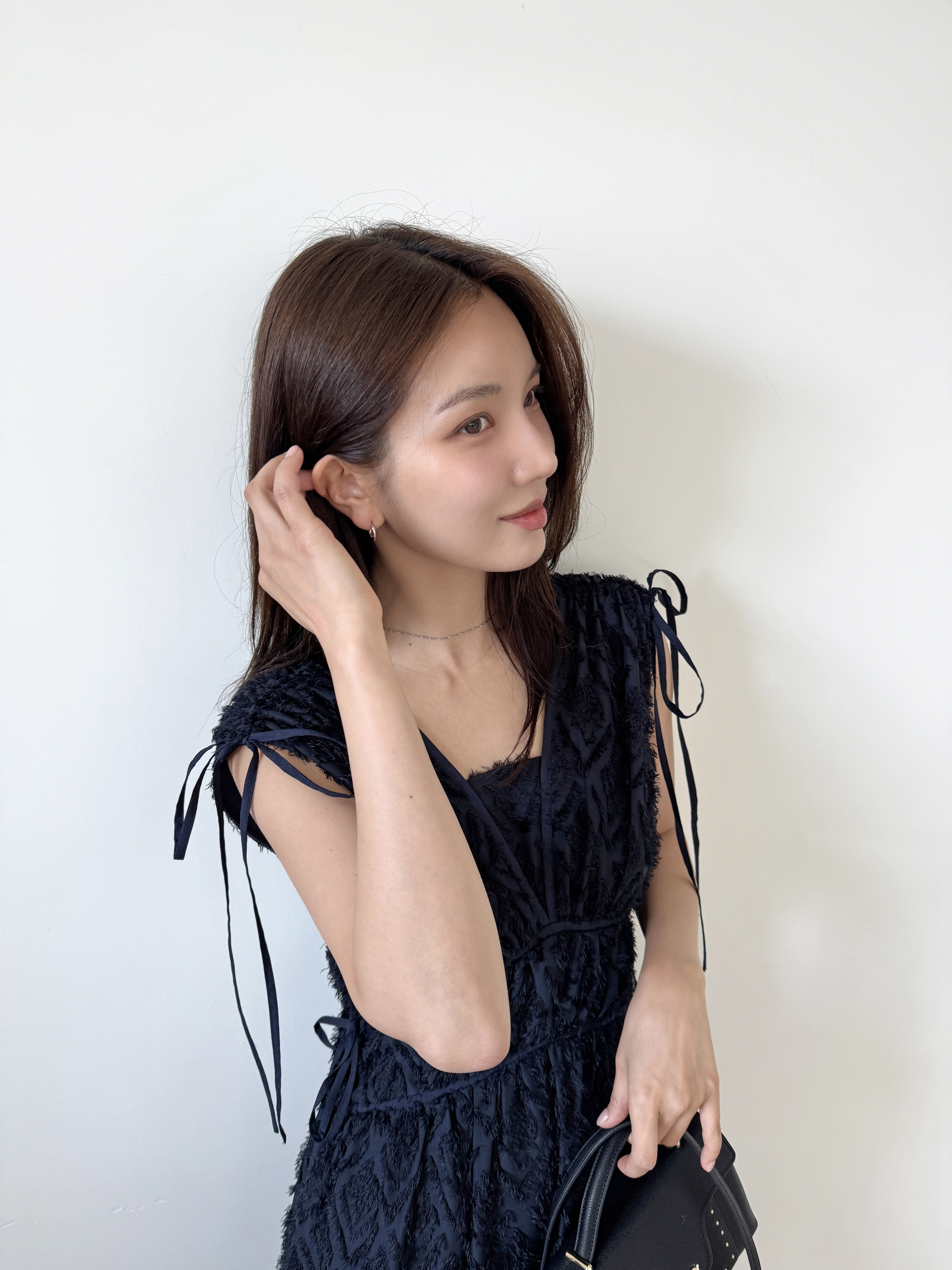 00サイズあり】ジャガードドロストディティールワンピース(マキシ