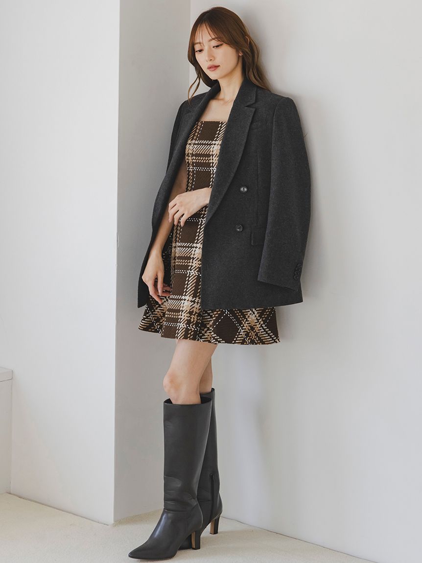 snidel ロービングチェックミニワンピース SNIDEL（スナイデル） ワンピース 「WEB限定」ロービングチェックミニ