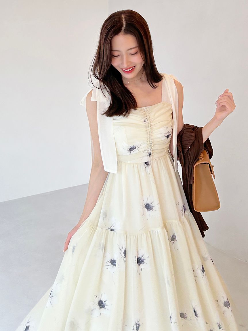 SNIDEL フローラルオフショルダーワンピース 81LY8KhHMgL._AC_SX342_.jpg