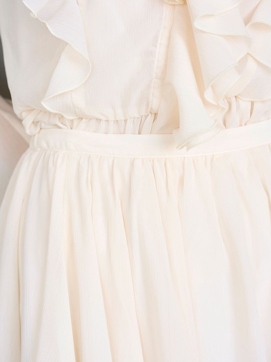 シフォンフリルミニコンビワンピース(ミニワンピース)｜ワンピース