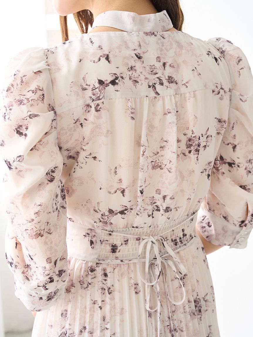 snidel プリントプリーツワンピース SNIDEL（スナイデル）の「プリントプリーツワンピース