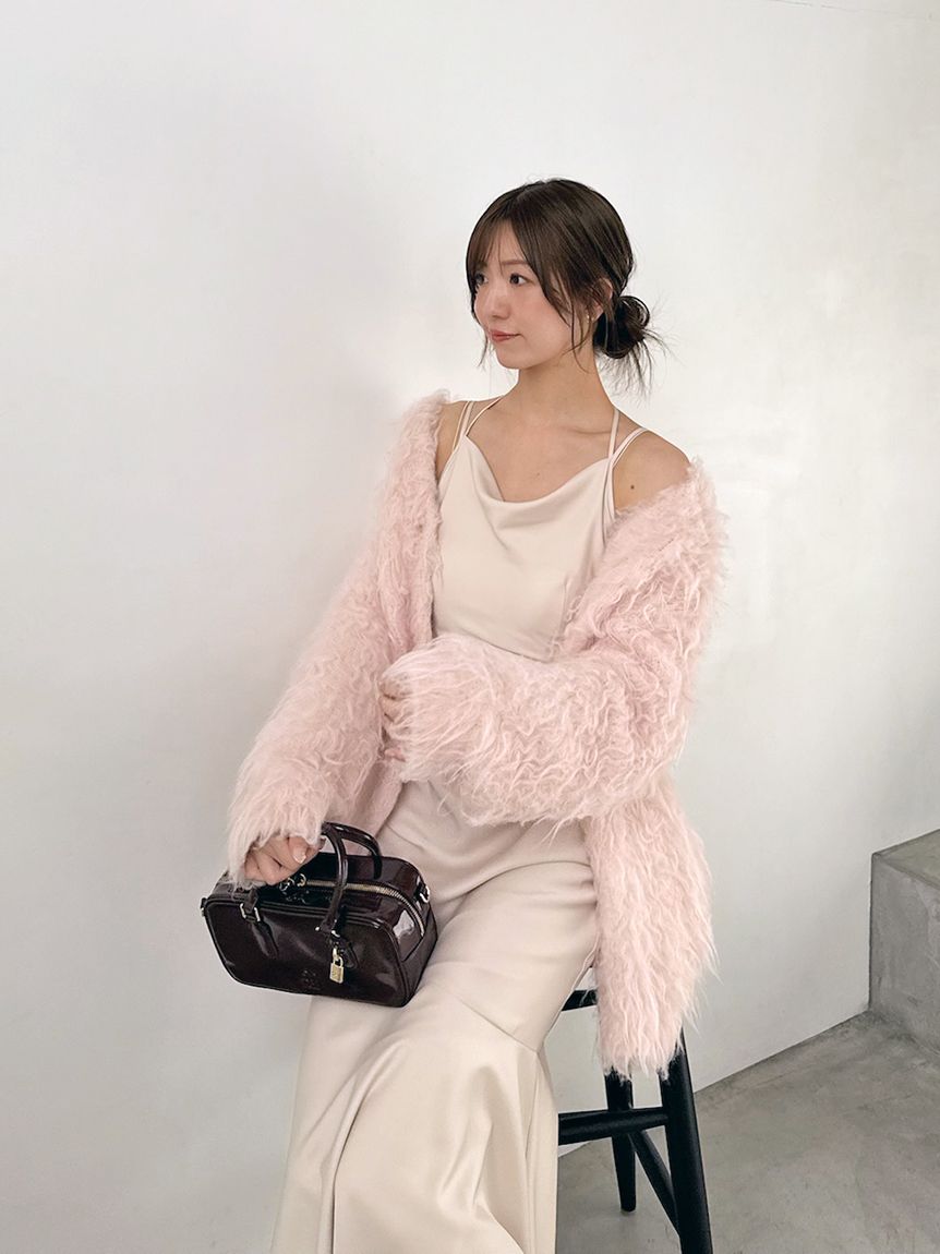 サテンマーメイドキャミワンピース(マキシ・ロングワンピース