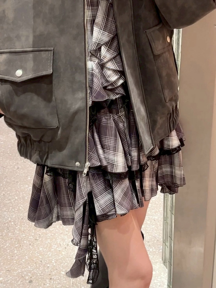 ラッフルバリエキャミミニワンピース(ミニワンピース)｜ワンピース