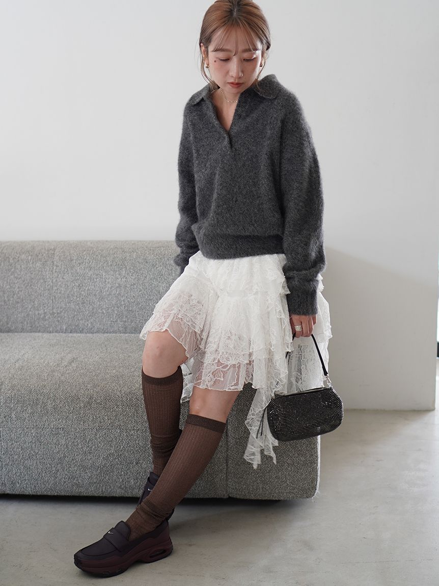 ラッフルバリエキャミミニワンピース(ミニワンピース)｜ワンピース