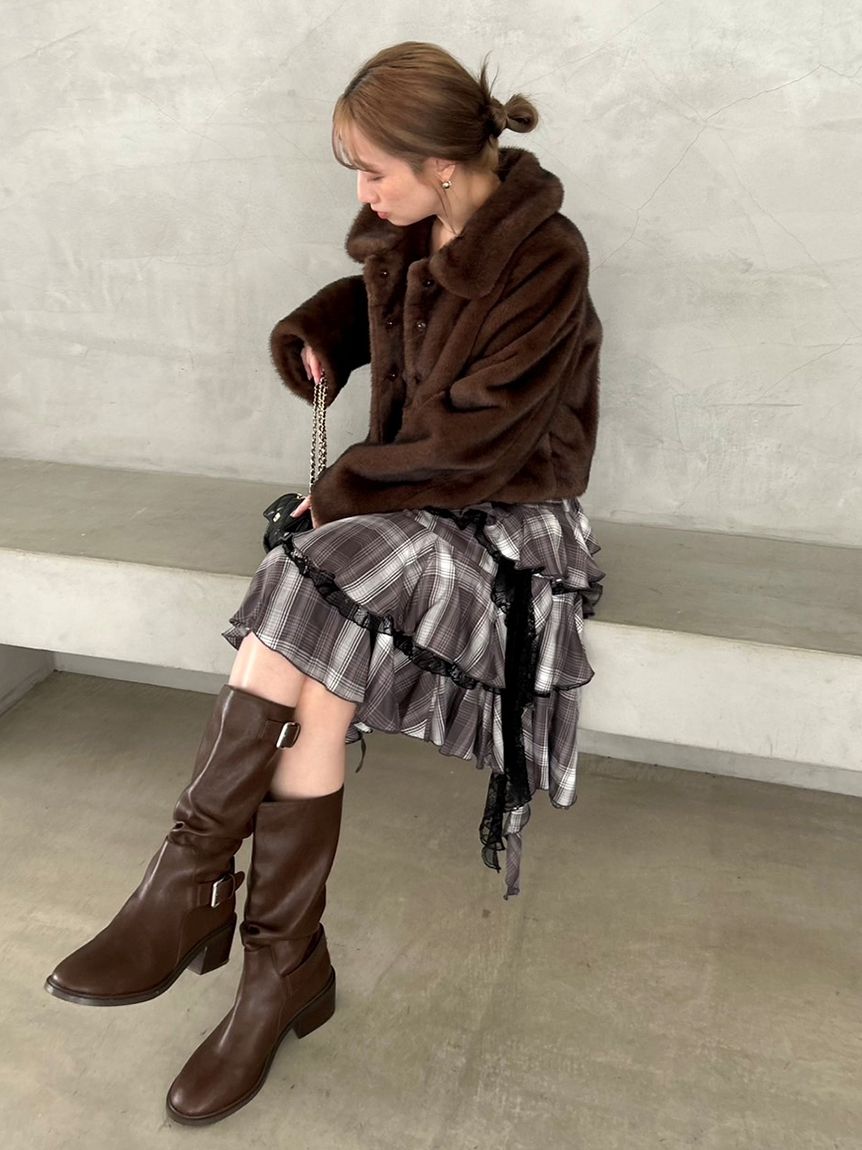 ラッフルバリエキャミミニワンピース(ミニワンピース)｜ワンピース