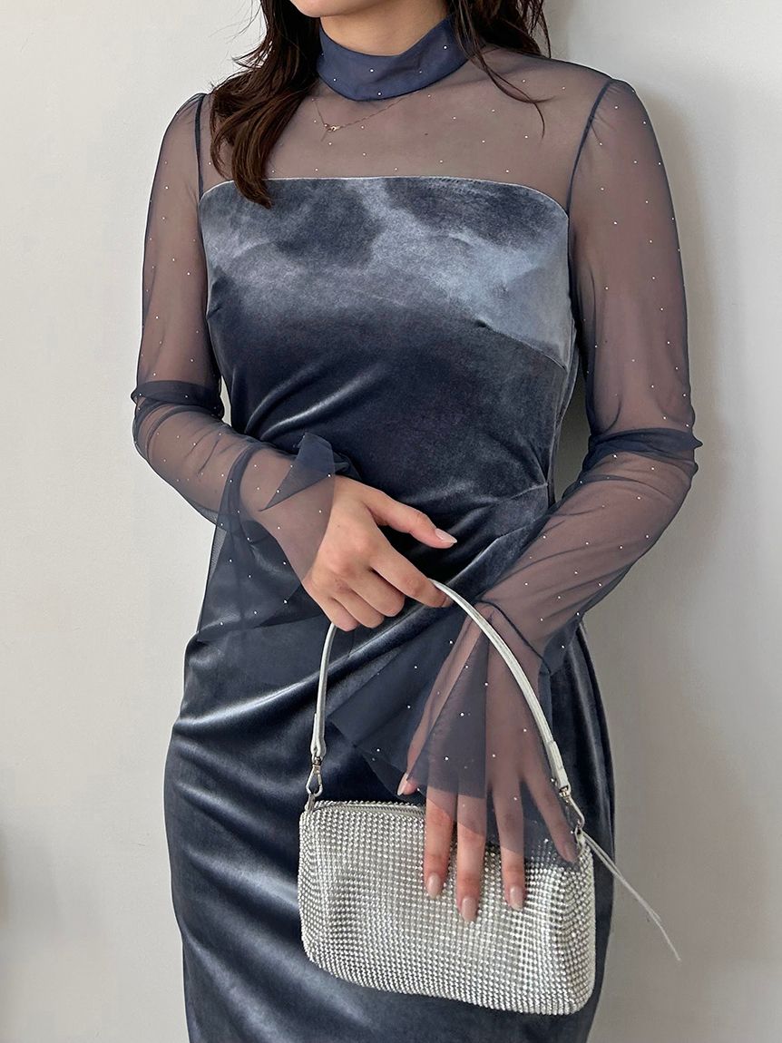 シアードッキングベロアドレス【カンヘウォン着用】(マキシ・ロング