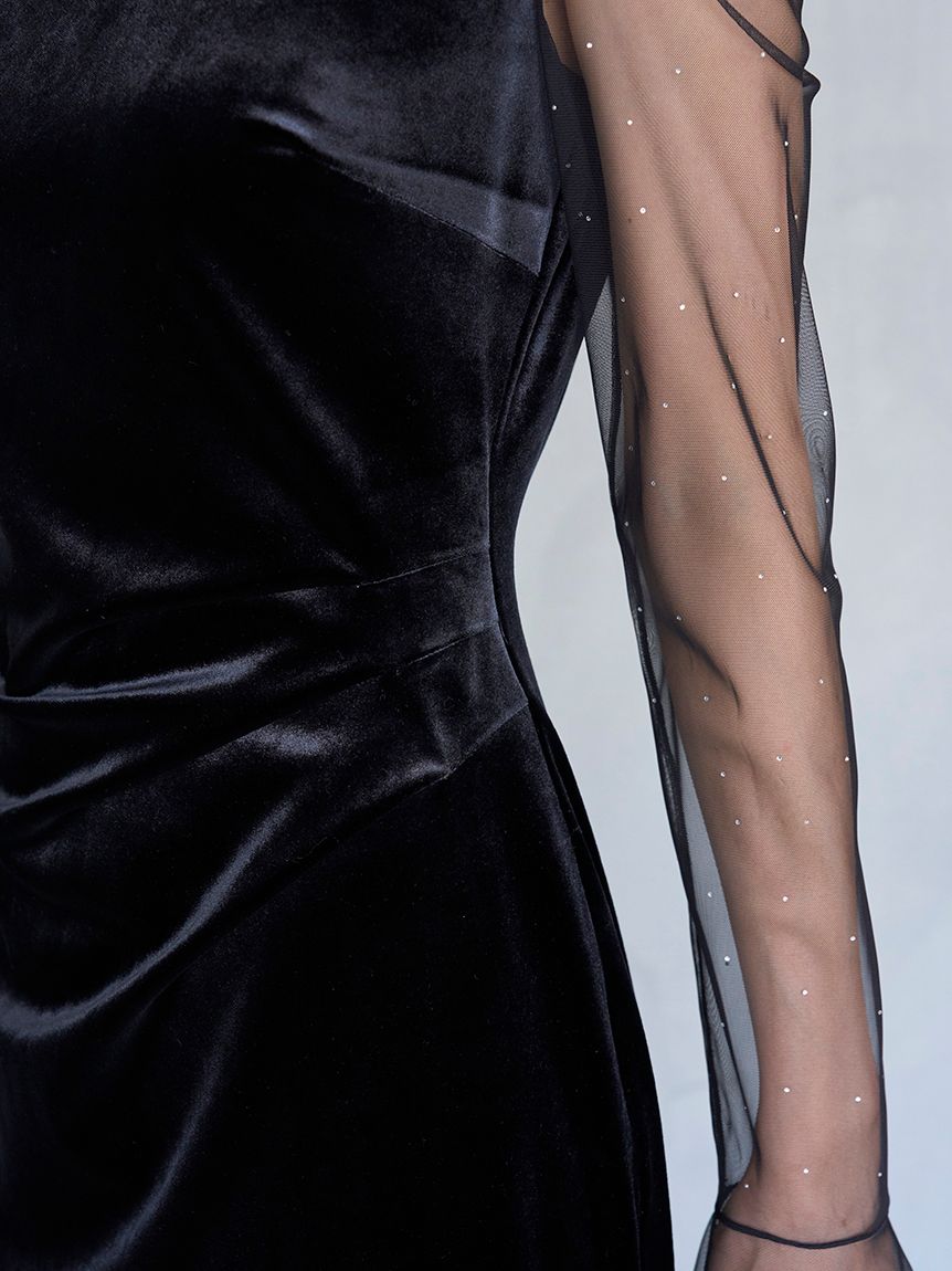 シアードッキングベロアドレス【カンヘウォン着用】(マキシ・ロング