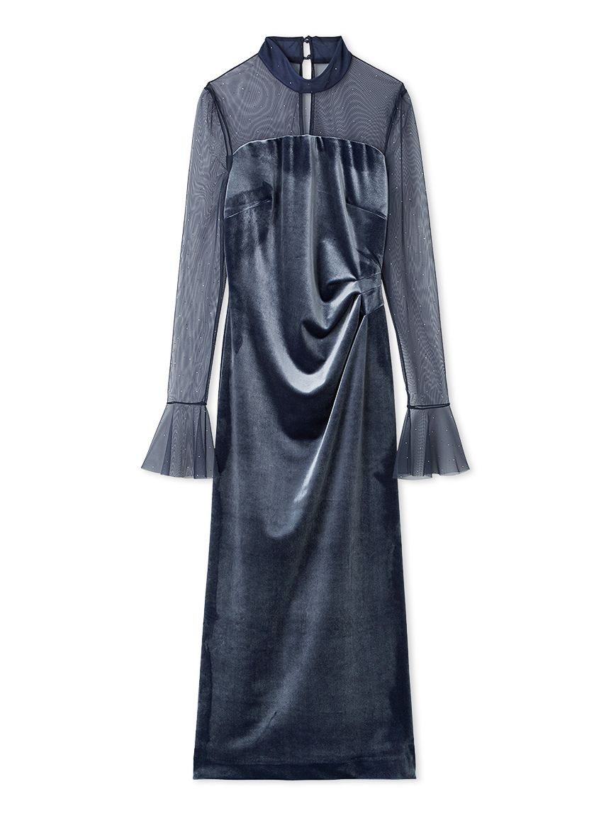 シアードッキングベロアドレス【カンヘウォン着用】(マキシ・ロング