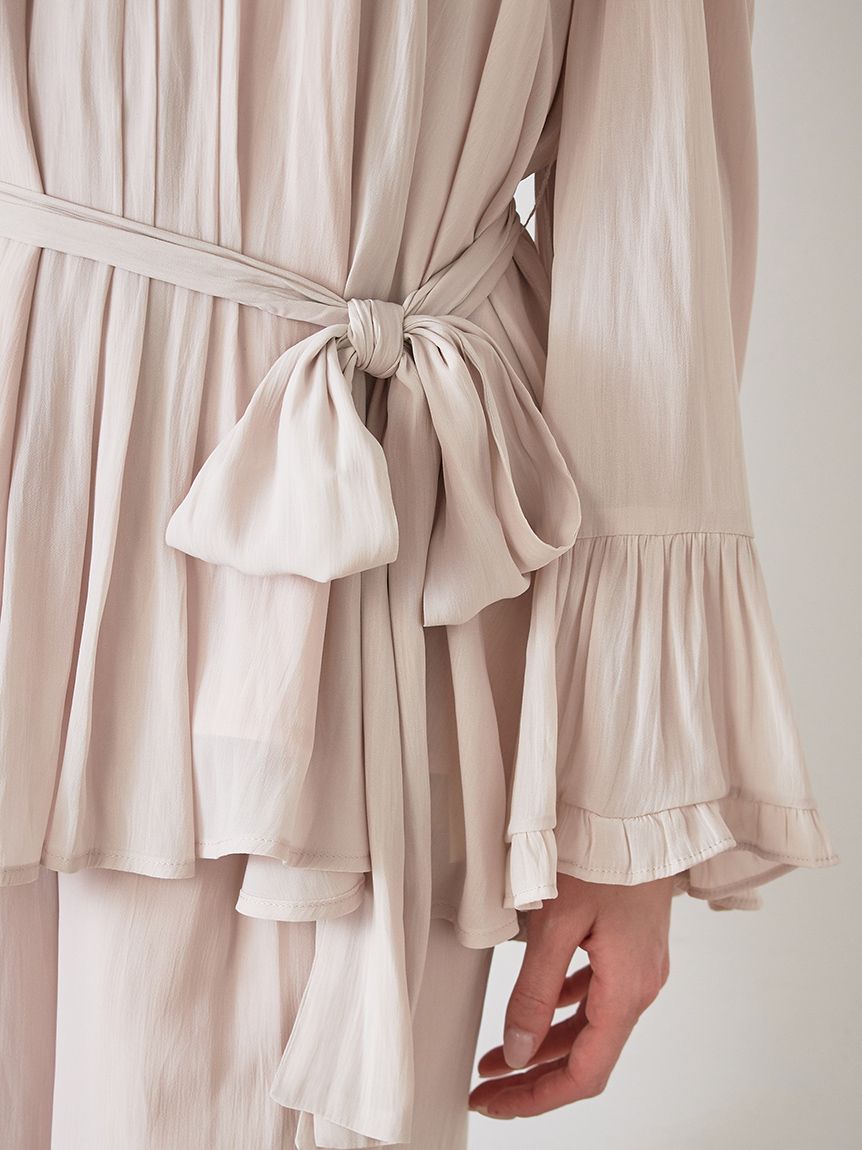 コールドショルダーパンツセットアップ(トップス＆ボトムセット