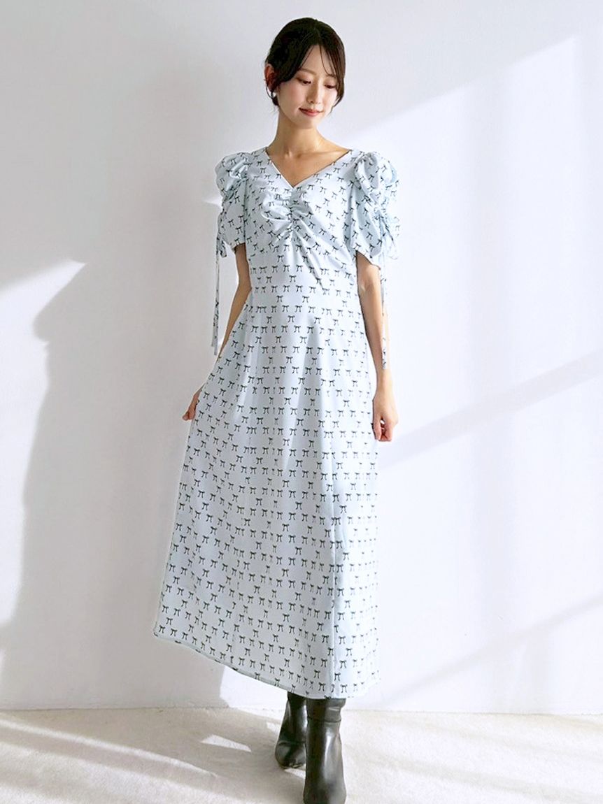 リボンモチーフワンピース(ロングワンピース)｜ワンピース｜SNIDEL