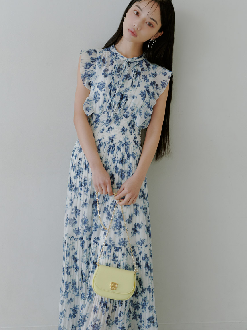 販路限定サイズあり】Sustainableフリルワンピース(ロングワンピース