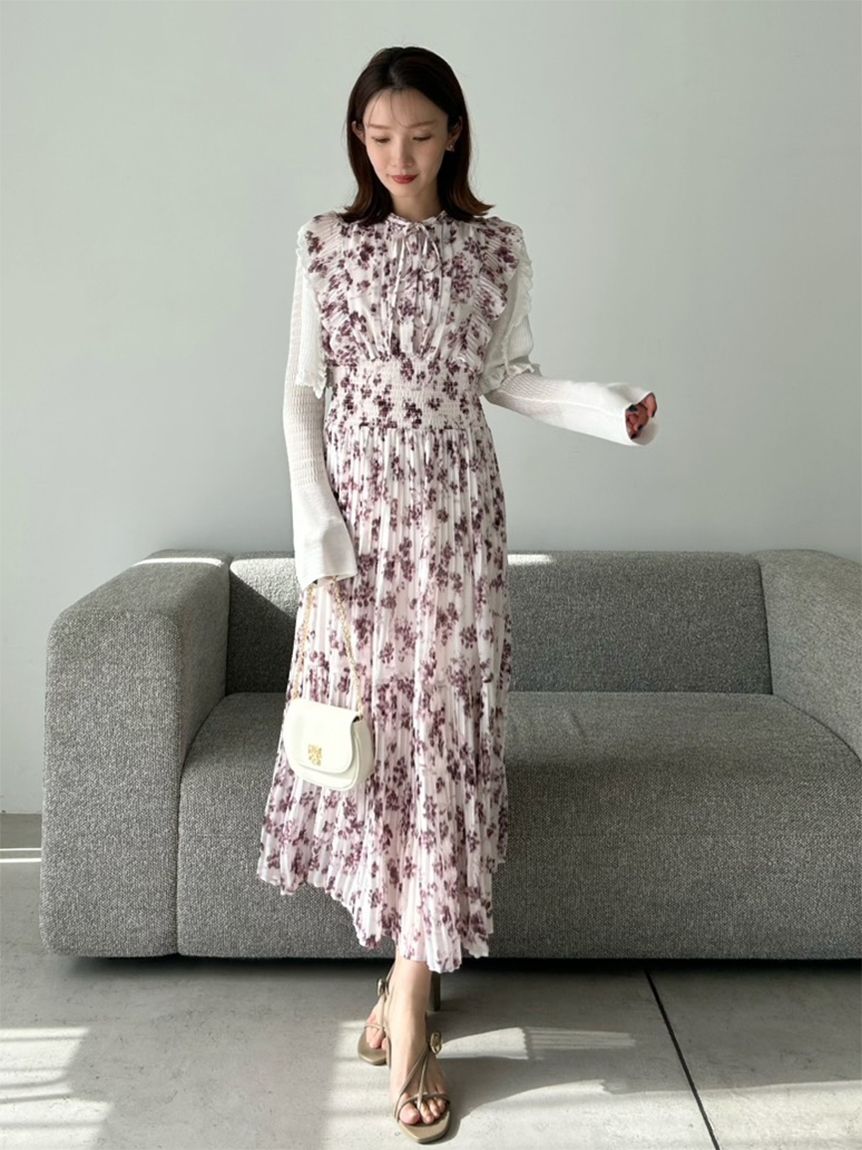 販路限定サイズあり】Sustainableフリルワンピース(マキシ・ロング